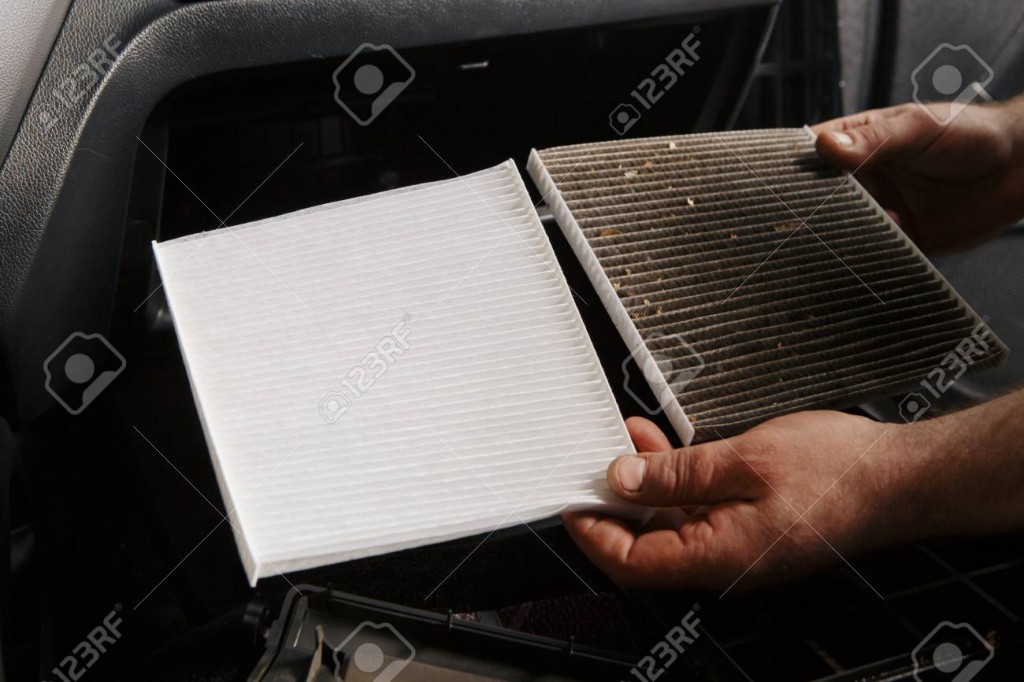 replacing cabin air conditioner filter of car